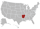 Arkansas map