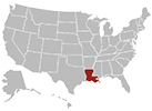 Louisiana map