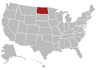 North Dakota map