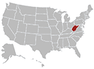 West Virginia map